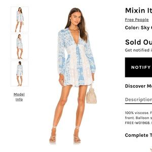 Free People mixing it up dress new with tags